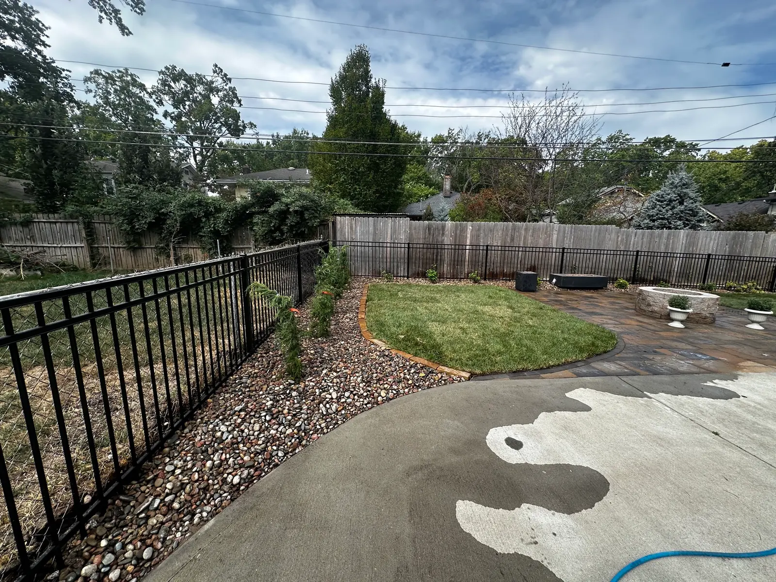 Custom paver patio